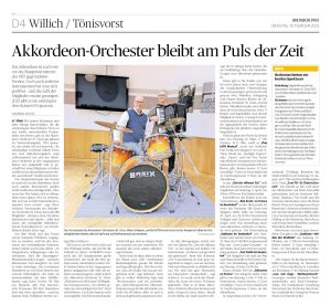 Rheinische Post: Bericht über Akkordeon-Orchester