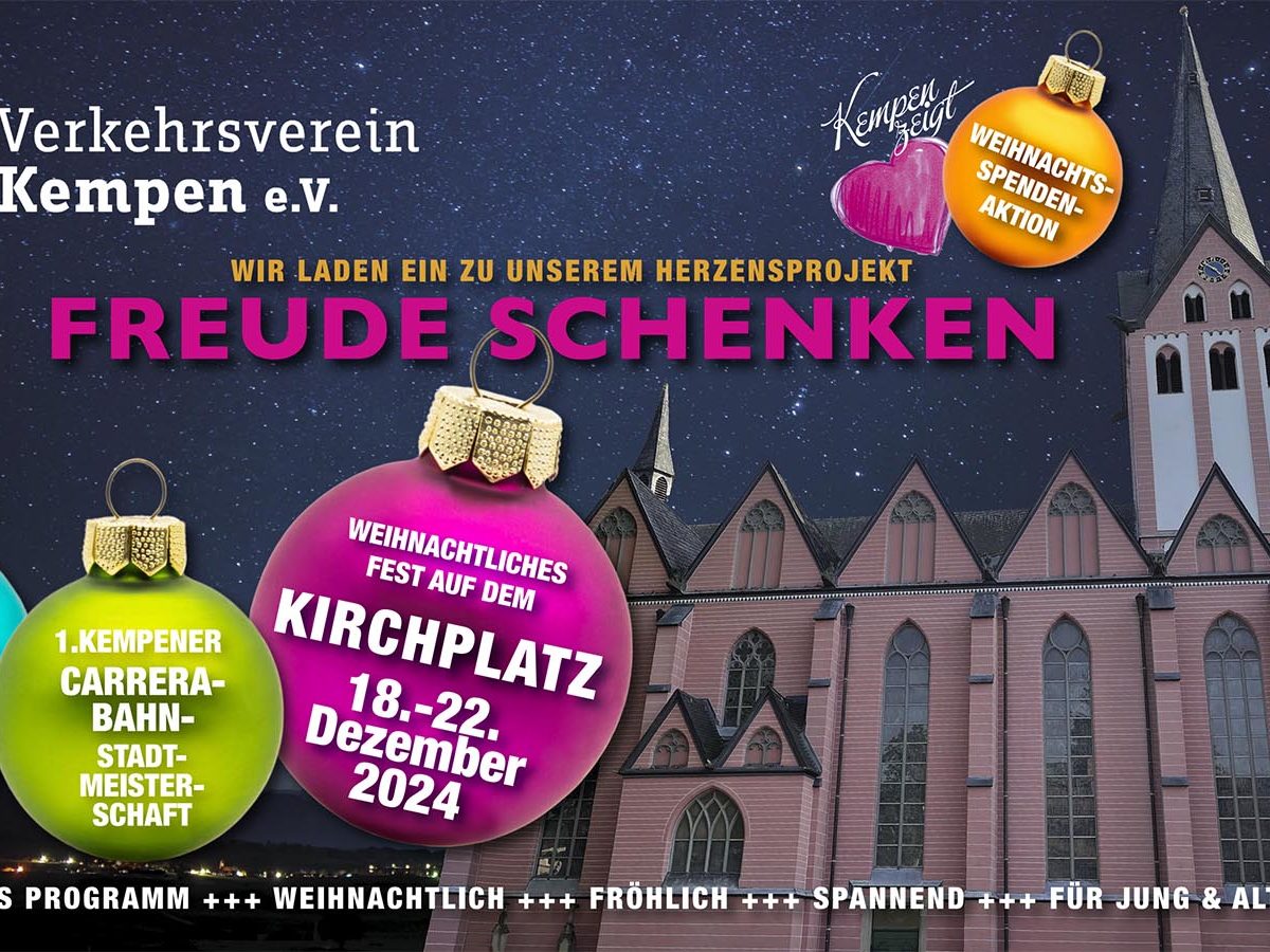 Titelbild für: Abschluss und Ausklang von ‚FREUDE SCHENKEN‘ (Kempen)
